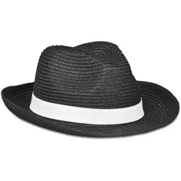 Bruno Fedora Hat Black With Band